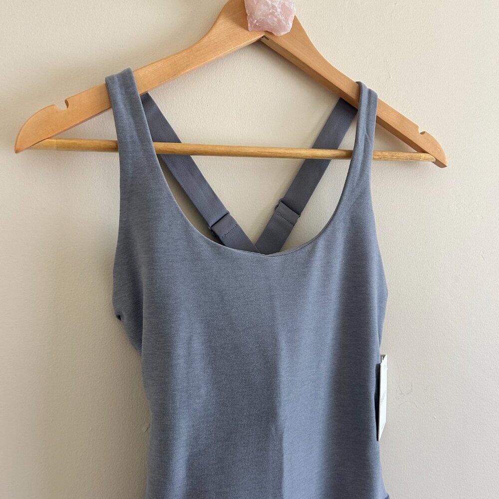 NWT! SIZE S / Pocket Biker Jumpsuit / Blue-Grey - Picture 4 of 7